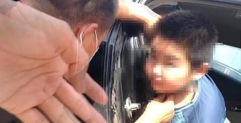  通红|安全带缠住6岁男孩脖子，孩子憋得满脸通红，交警出手了