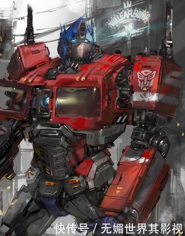 变形金刚|适合做壁纸的机甲插画,喜欢高达还是变形金刚呢?