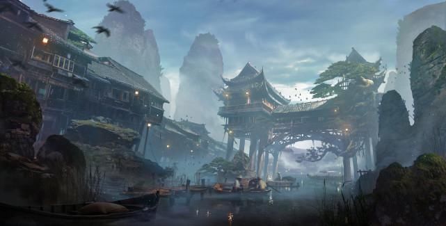  动漫|属于中国古典建筑的独特美感！非常棒的一组动漫古典场景作品赏析