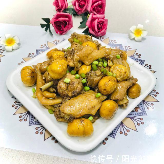 板栗|板栗烧鸡,透着屏幕都流口水