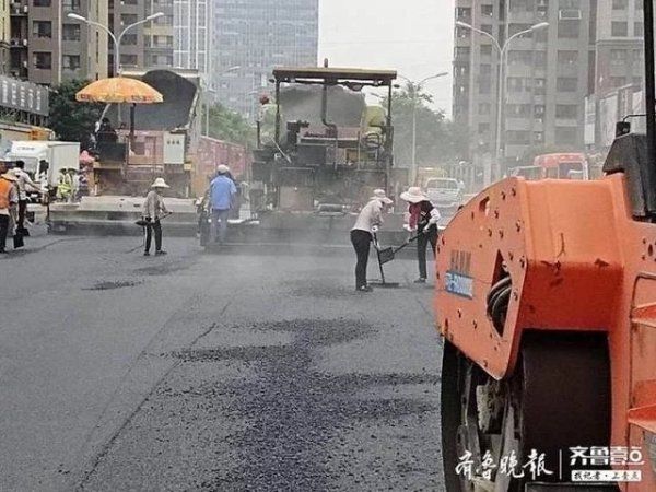 水管道|方便了！济南鑫苑名家片区市政道路路面铺筑工程现已完成