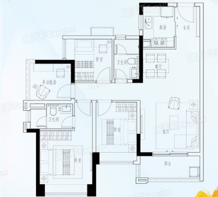  餐厅|101平米的房这样装修，空间大了1倍，装修只花了19万