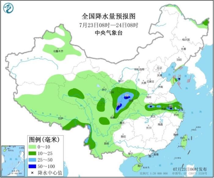 西北地区|四川盆地西北地区等地有强降雨 江南华南气温可达35℃以上