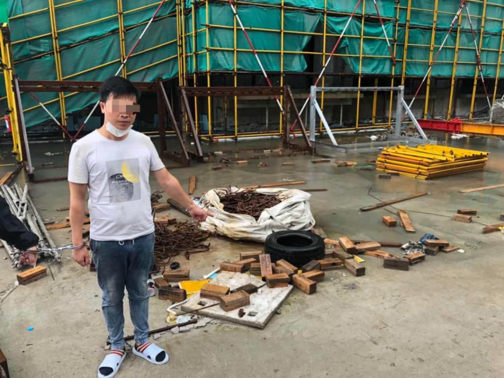  工地|盗走工地配件9000余只，松江一男子连续作案被刑拘
