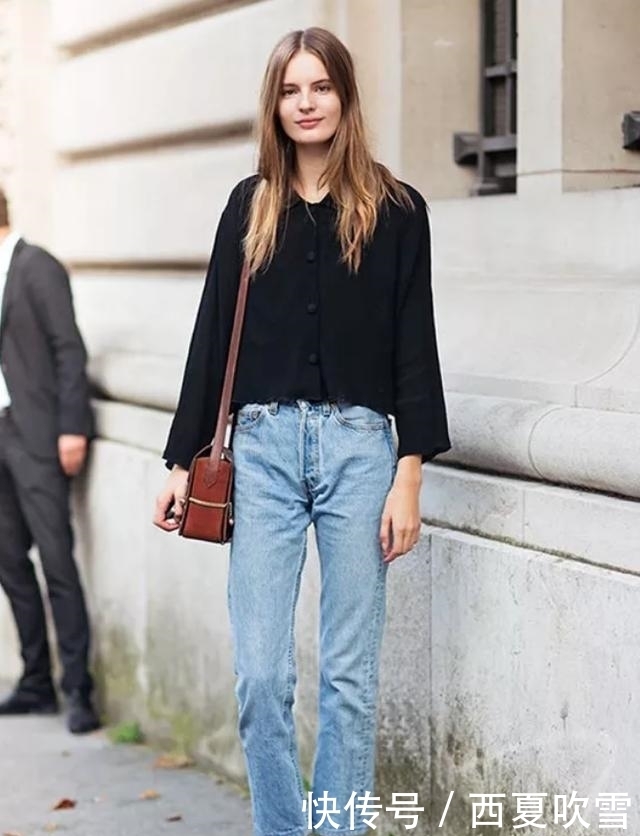 分烟管裤|九分裤+平底鞋,才是早秋最潮搭配