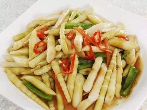  土豆片|精选香煸土豆片、春日合菜、双椒炒苦笋、红抹芦笋的家常做法