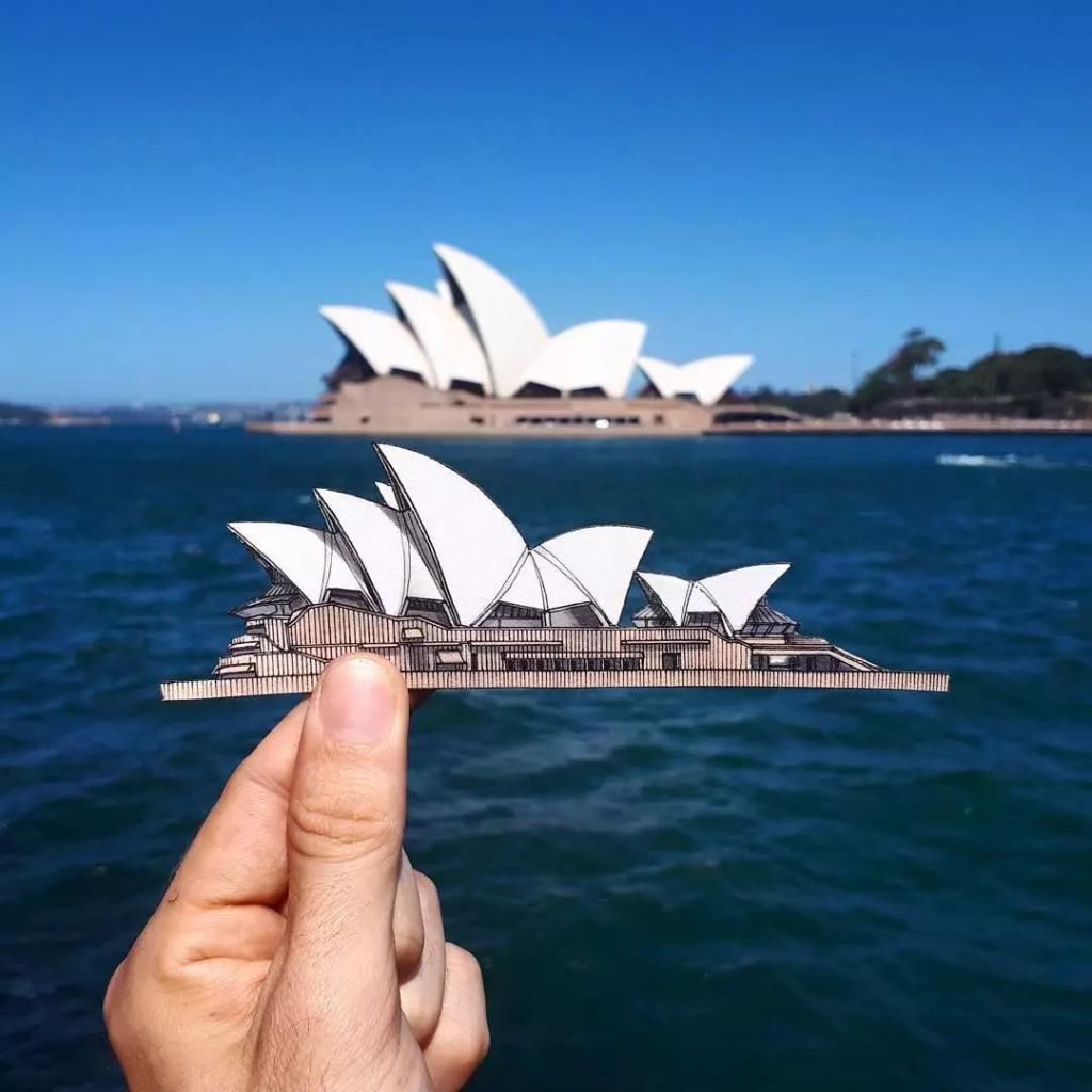 画师|英国插画师的钢笔建筑