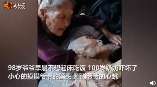  白头偕老|感动哭了!100岁奶奶贴脸陪伴98岁爷爷 网友:看着看着就流泪了