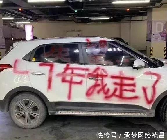  女子|被分手后，女子在10万元的现代上喷车漆，网友：渣男不分贫富