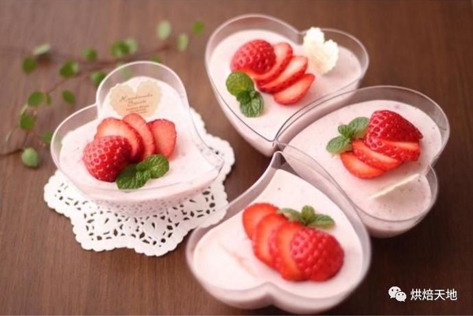 炼乳|夏日免烤小甜点，草莓炼乳布丁，香甜Q弹唇齿留香