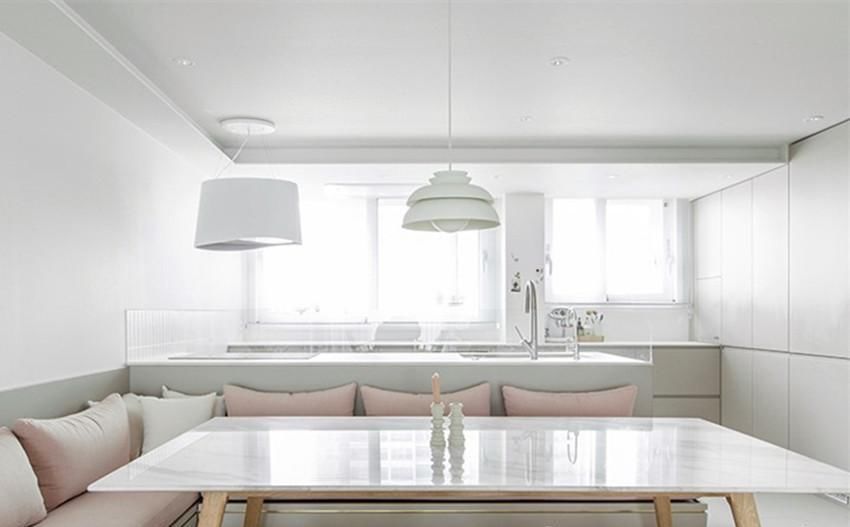 卡座设计|就模仿他家了! 餐厅卡座也能玩出花样, 悬空20公分圆弧形有讲究