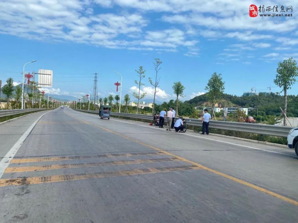  货车|简讯两则 | 揭西发生一起大货车与自行车碰撞事故，伤者倒地不起...