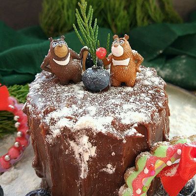  创意|圣诞森林创意蛋糕