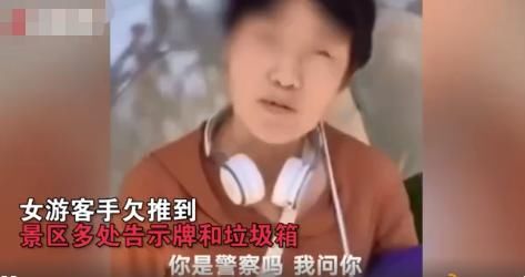  游客|警方通报女游客无故推倒景区设施：因个人生活发生重大变故导致情绪行为