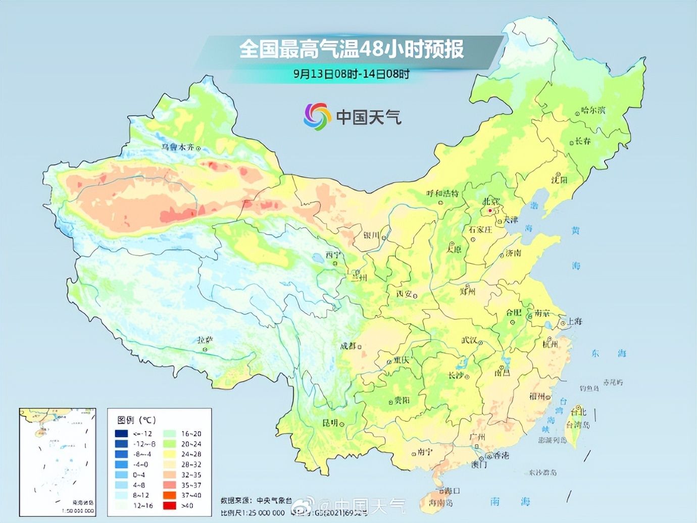 南方降水难歇苏皖等地或有大暴雨，北方多地气温或创立秋来新低