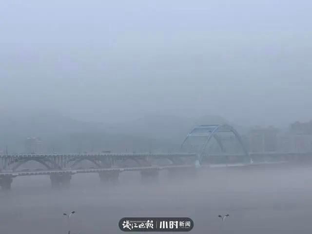  钱塘江|太仙！钱塘江“晨雾奇观”刷屏：恍如海市蜃楼