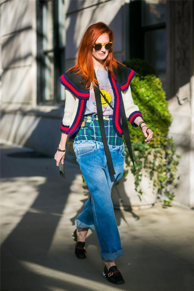 穿搭|别再穿“阔腿裤”了,很土!今年都在穿的是“倒装裤”,遮肉