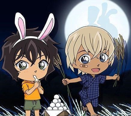 降谷|柯南手游推出中秋活动,呆萌小世良吃年糕,幼年降谷零天真活泼!