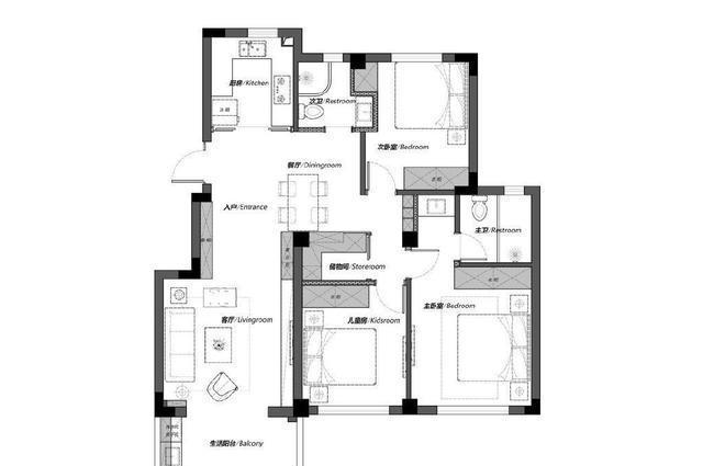 装修|133㎡北欧风格装修在有限的生活空间,呈现最大的居家价值