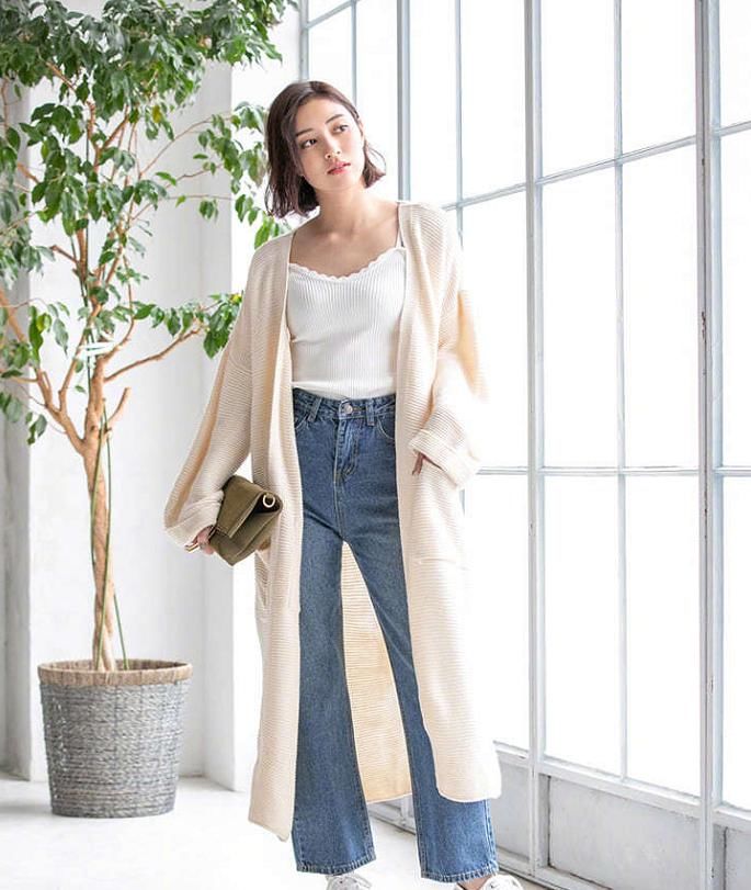 温柔|早晚微凉的秋季,温柔感满满的针织开衫就这样穿,保暖还方便!