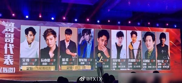  公布|优酷综艺《不服啊我的哥》公布名单，看看有你喜欢的哥哥吗