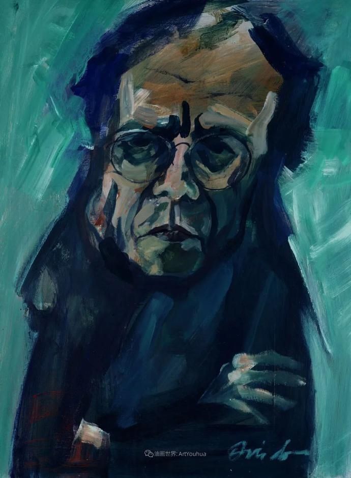  笔触|强烈的笔触和色彩，表现出韧性、肮脏及人性