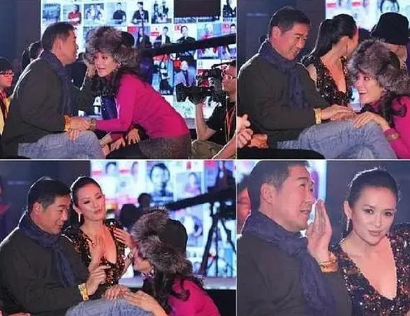 谄媚|宁静当年蹲在张国立脚边说话,表情谄媚,旁边章子怡一脸看不上