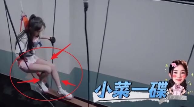  汉子|杨幂玩高空滑索，女汉子上线通关，我却只注意到她的腿