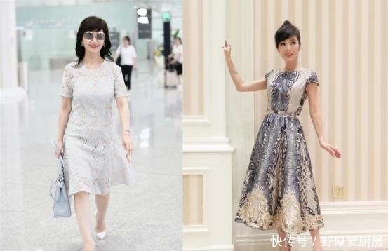 终于|63岁赵雅芝和62岁米雪同穿连衣裙，终于知道少女感和年龄无关