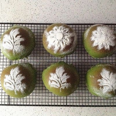  豆沙|抹茶麻薯夹馅面包