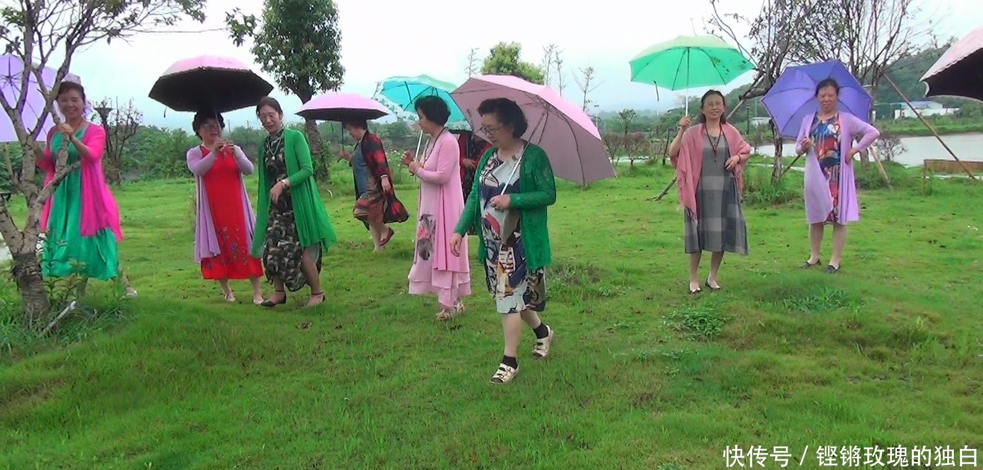  八中|马鞍山八中74届高中女生模特团：南京江宁竹庄生态园雨中走秀（音乐相册）