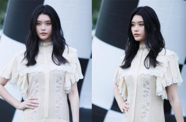  奚梦瑶|奚梦瑶复工走LV秀，神态自然贵太范十足，但腰间的赘肉好明显
