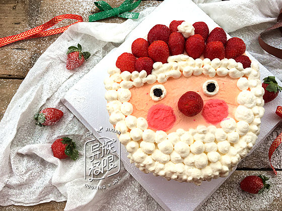 圣诞老人|草莓圣诞老人蛋糕