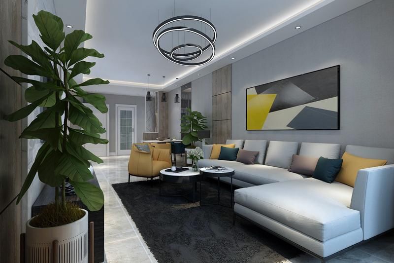 空间|113平米三居室设计说明,4万元装修的现代风格有什么效果?