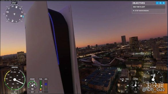 摩天大厦|200米高的PS5摩天大厦！《微软飞行模拟》PS5大楼MOD