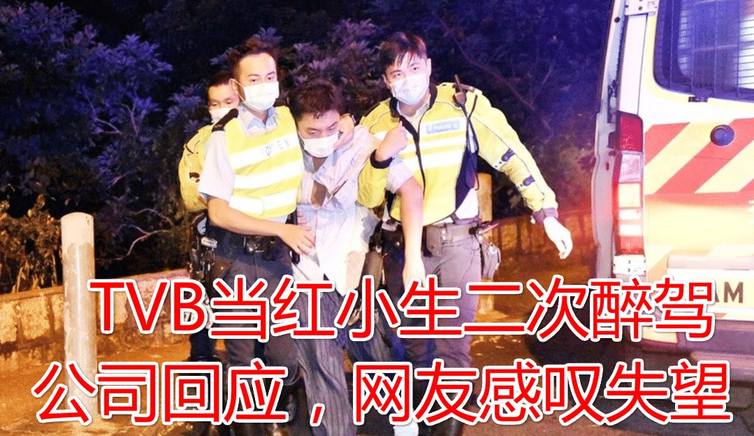  作出|TVB当红小生醉驾被捕, 公司作出回应, 网友: 失望