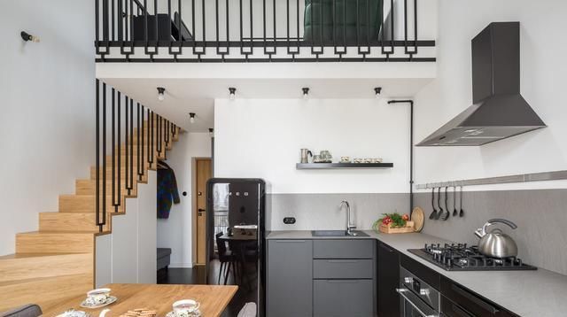 单身公寓|单身公寓真好! 一楼客厅餐厅厨房, 二楼卧室厕所, 一个人住真舒服