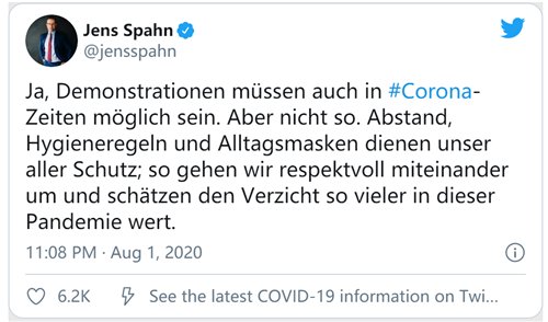  极其|德国柏林爆发反防疫措施游行 令卫生部长极其担忧
