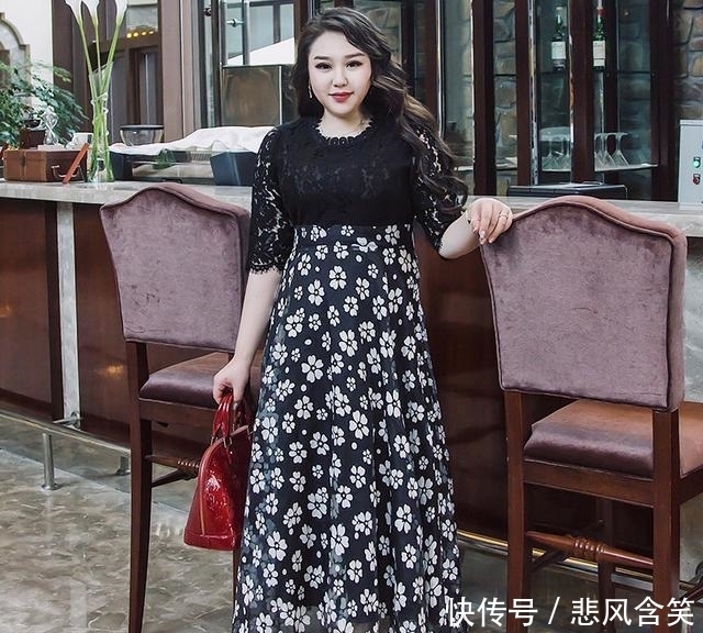 女人味|谁说微胖妹子没有女人味?连衣裙穿对了,照样美翻了