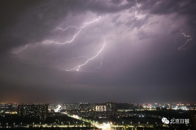 向东|雷阵雨云团向东偏南移动，北京两地将有强降雨+7级大风+冰雹