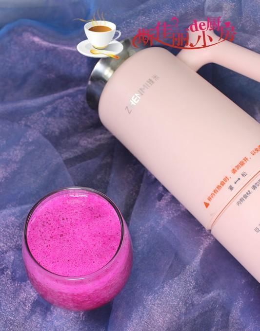  豆浆机中|1根香蕉1个火龙果，搅一搅清肠排宿便，每天喝一杯肚子平了腰细了