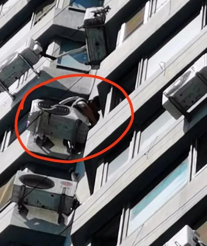  现场|扳手从天而降，直插男子头顶！真是飞来横祸…