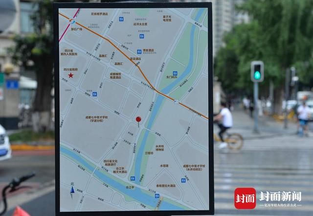 街头|成都街头新版指路牌好“洋气”