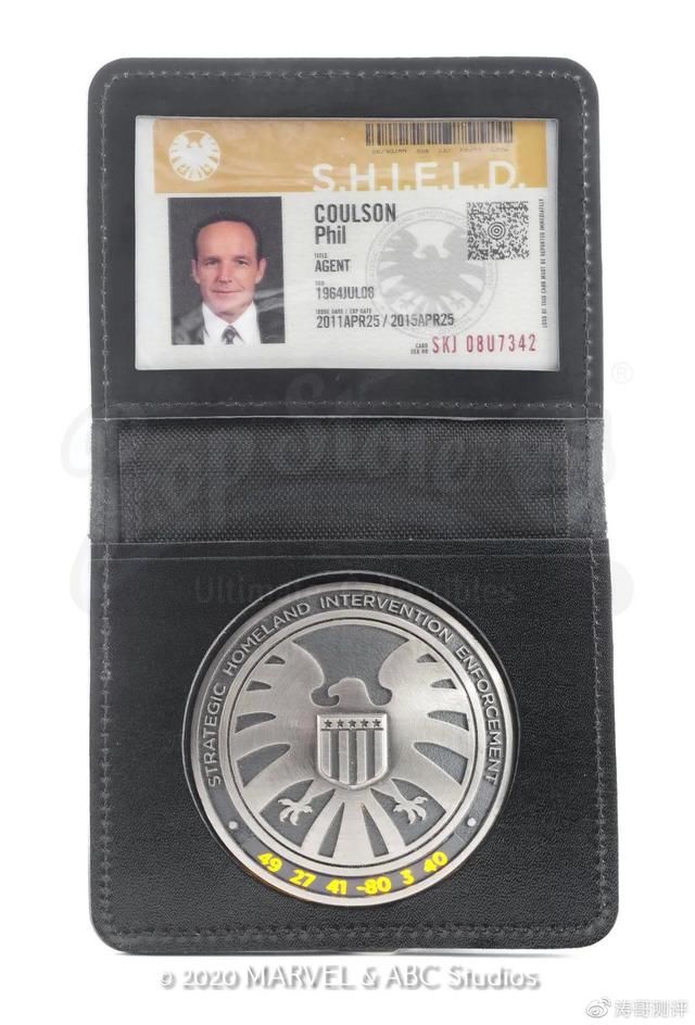 证件|《神盾局特工》500多件道具要被拍卖了！居然还有科尔森的证件？