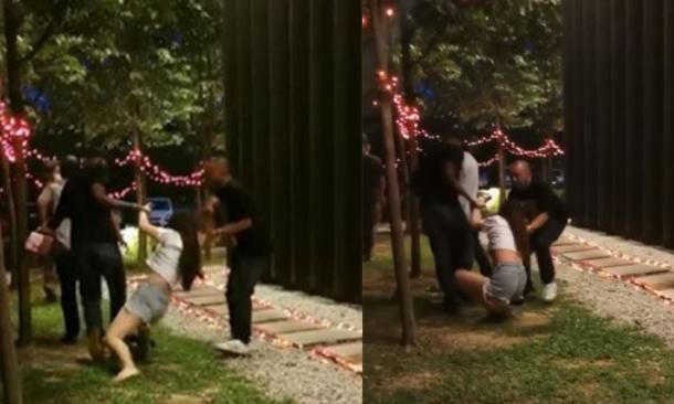 拖出|中国女子遭马来歹徒当街拖拽，从酒吧被拖出门外，大声呼救得援手