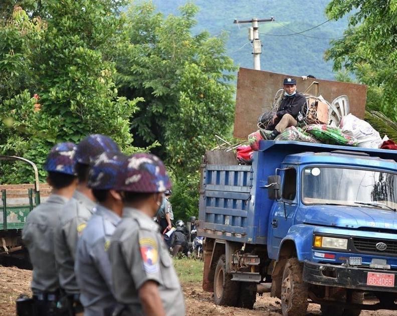  升级|缅甸腊戌监狱土地纠纷升级！缅甸当局暴力强拆违占房屋
