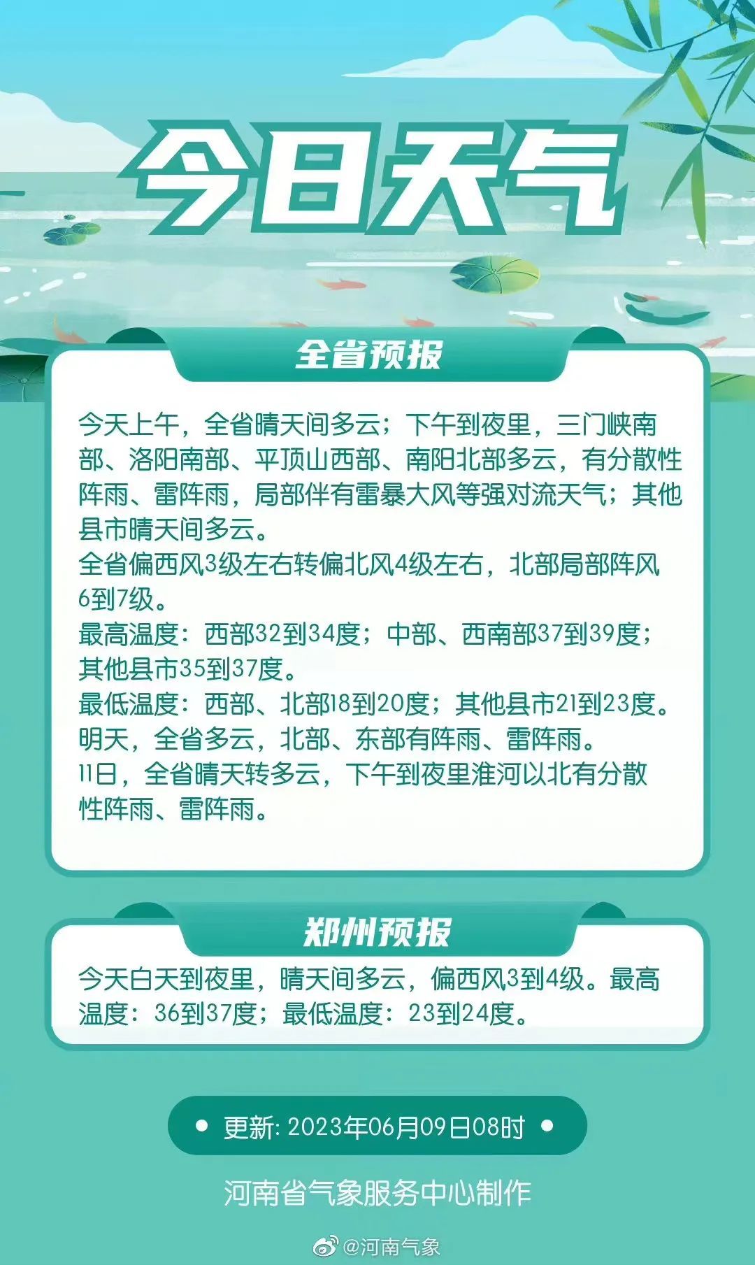 郑州今年首个高温预警发布！