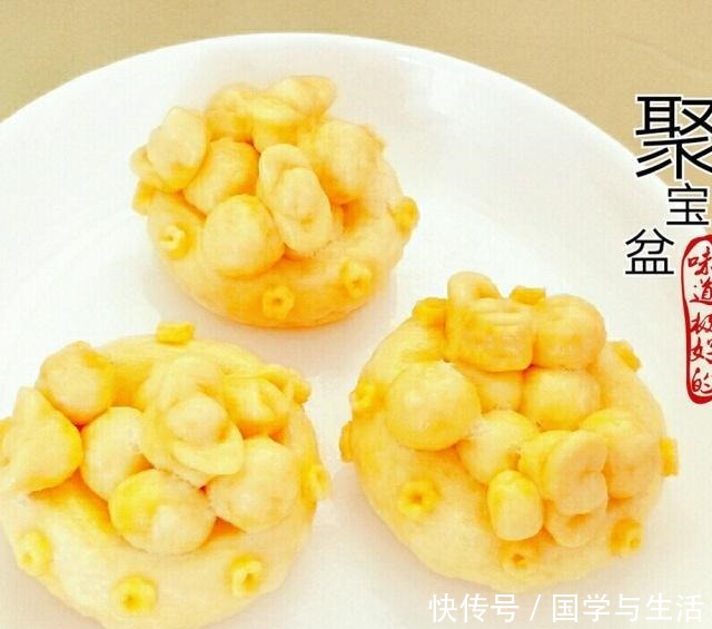 看着|聚宝盆花样馒头,光看着就让人开心