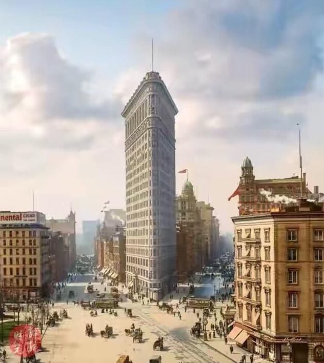 电车|清代末期的美国，高楼林立电车横行，你敢相信这是100年前美国？