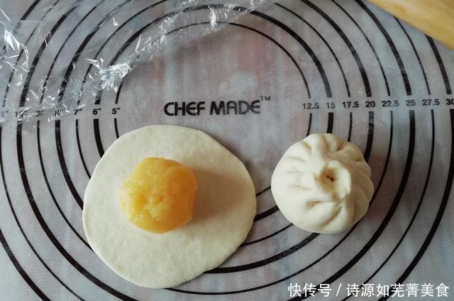 奶香|教你做孩子爱吃的奶黄包,香甜松软,奶香浓郁,一顿3个不够吃!